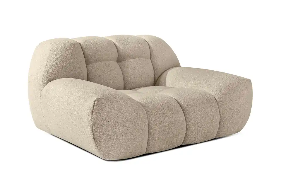 KONSIMO Sessel 2er-Set Vena in Bubble Optik, Profilansicht