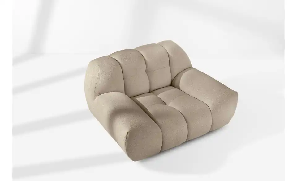 KONSIMO Sessel Vena in Bubble Optik, in Wohnsituation