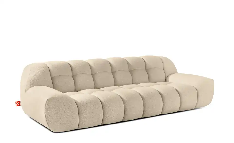 KONSIMO Einzelsofa Vena • in Bubble Optik, Profilansicht