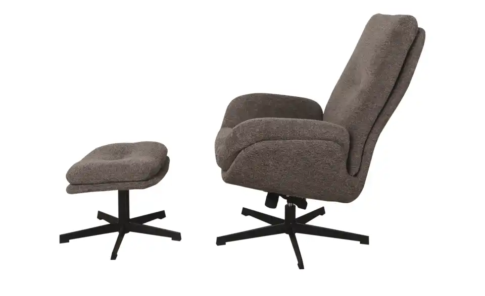 Relaxsessel mit Hocker Balbina, Profilansicht