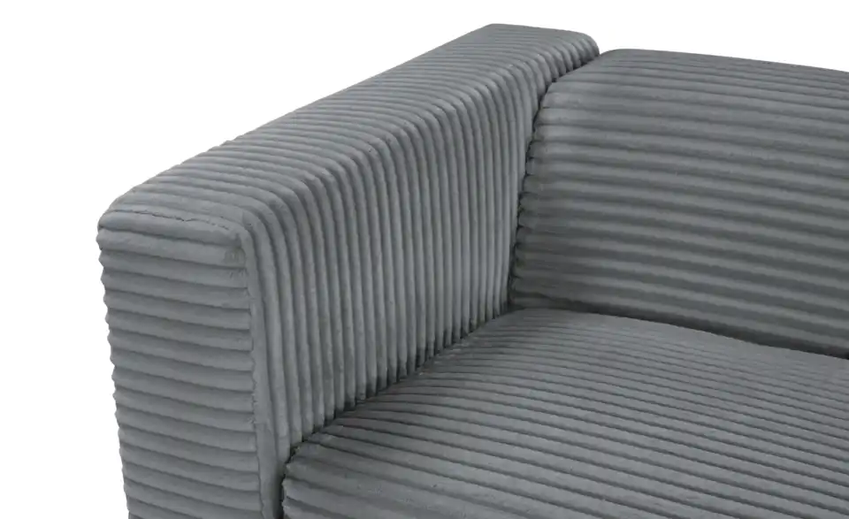 Ecksofa Prado im modernen Breitcord, Detailansicht