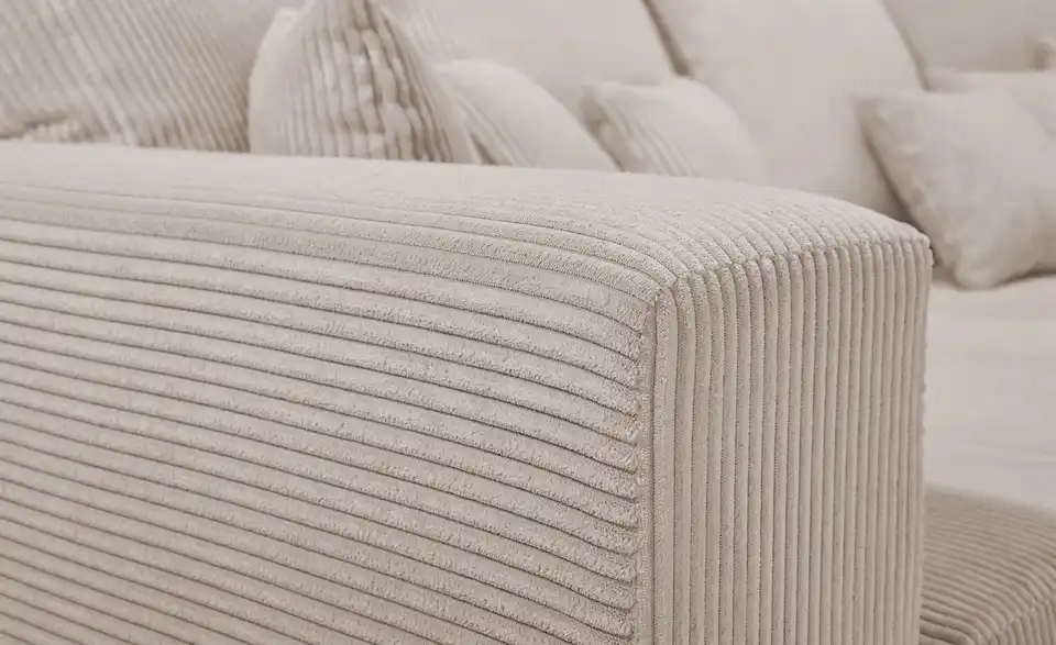 Primo Bigsofa Ricardo aus Cordstoff, Detailansicht