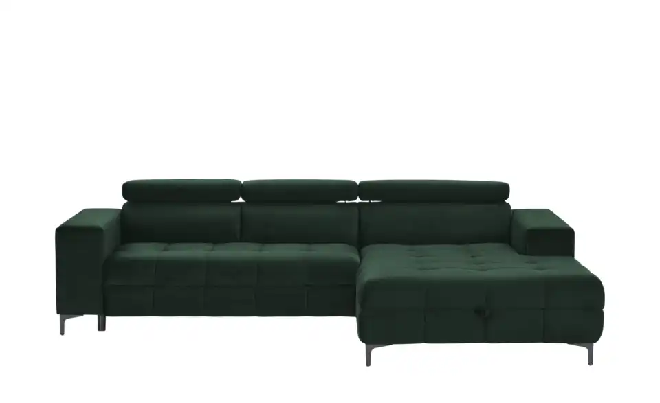 Twist Ecksofa Caro aus Mikrofaser, Frontansicht