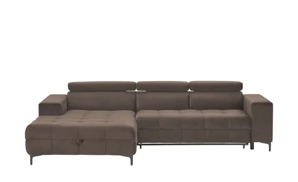 Twist Ecksofa Caro aus Mikrofaser, Frontansicht