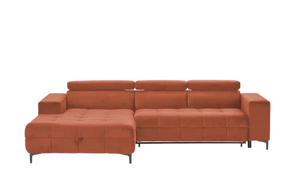 Twist Ecksofa Caro aus Mikrofaser, Frontansicht