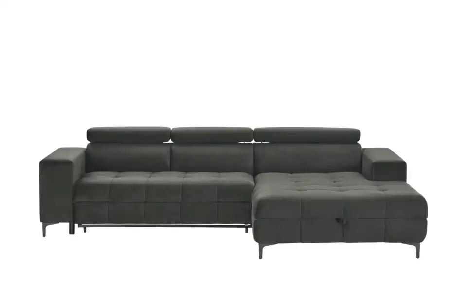 Twist Ecksofa Caro aus Mikrofaser, Frontansicht
