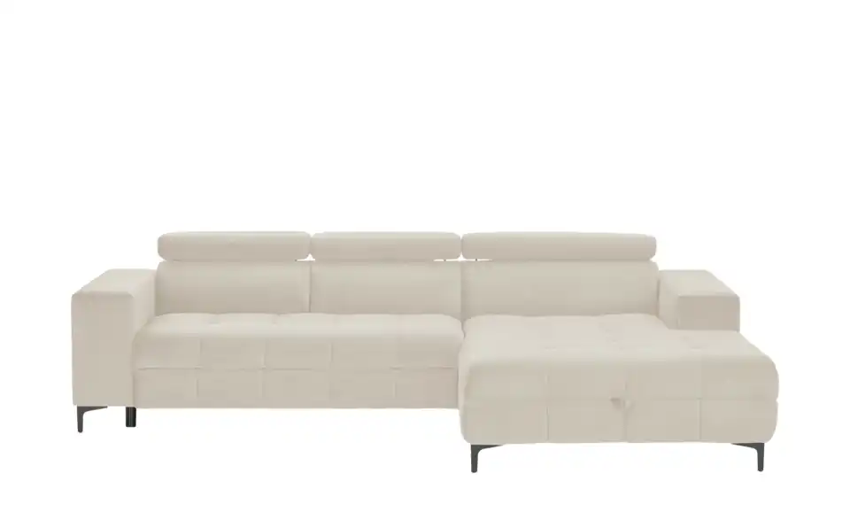 Twist Ecksofa Caro aus Mikrofaser, Frontansicht