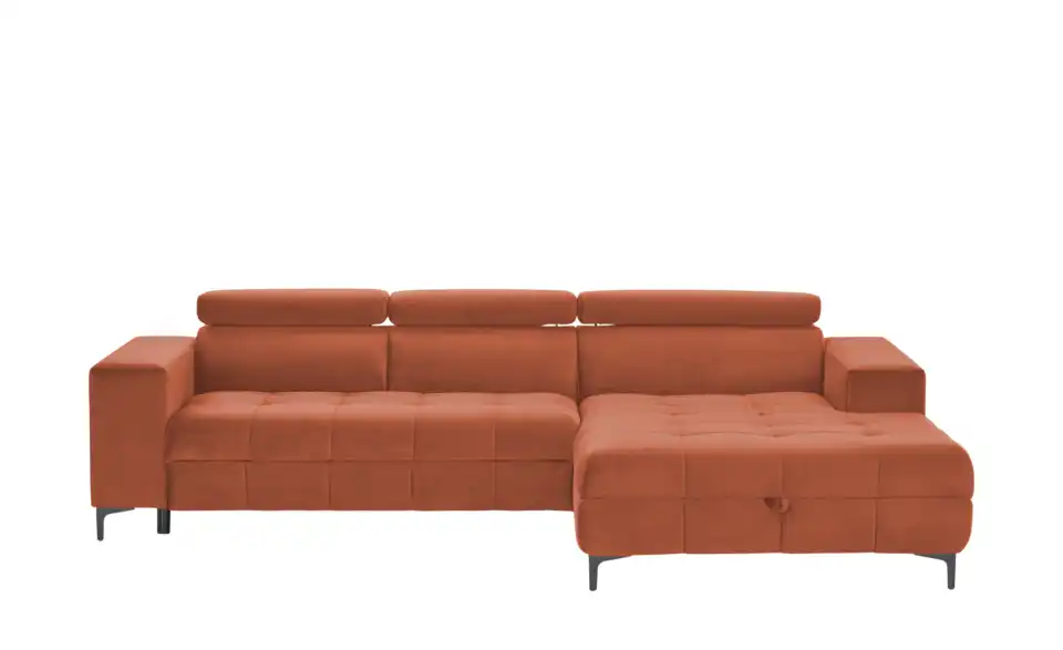 Twist Ecksofa Caro aus Mikrofaser, Frontansicht