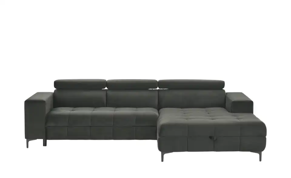 Twist Ecksofa Caro aus Mikrofaser, Frontansicht