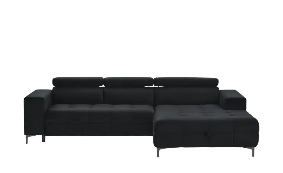 Twist Ecksofa Caro aus Mikrofaser, Frontansicht