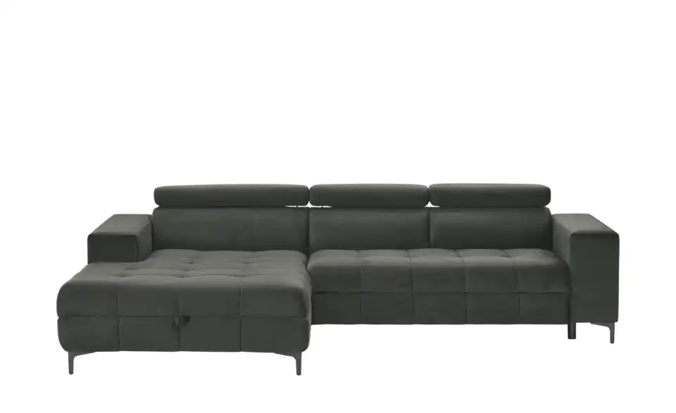 Twist Ecksofa Caro aus Mikrofaser, Frontansicht