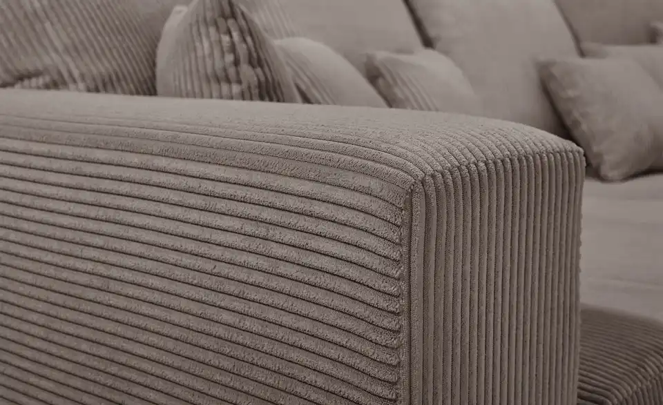 Primo Bigsofa Ricardo aus Cordstoff, Detailansicht