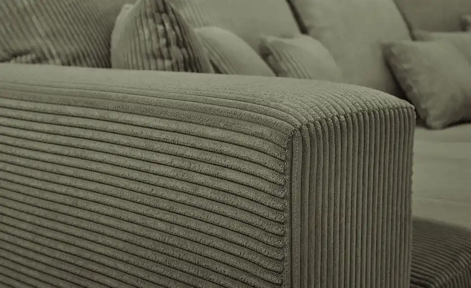 Primo Bigsofa Ricardo aus Cordstoff, Detailansicht