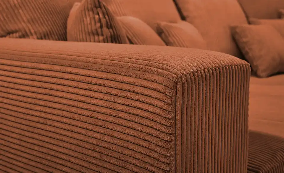 Primo Bigsofa Ricardo aus Cordstoff, Detailansicht