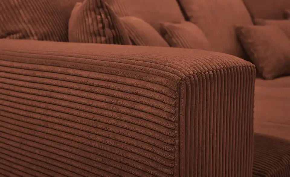 Primo Bigsofa Ricardo aus Cordstoff, Detailansicht