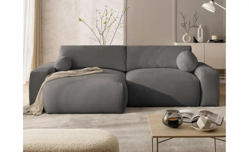 S-STYLE Ecksofa Puffy mit Schlaffunktion, in Wohnsituation