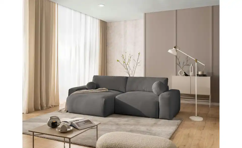 S-STYLE Ecksofa Puffy mit Schlaffunktion, in Wohnsituation