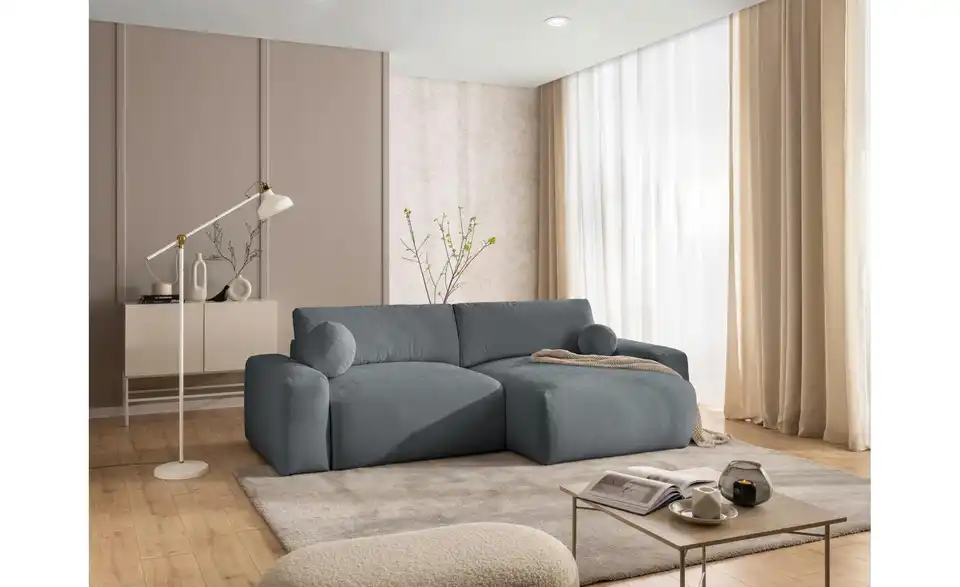 S-STYLE Ecksofa Puffy mit Schlaffunktion, in Wohnsituation