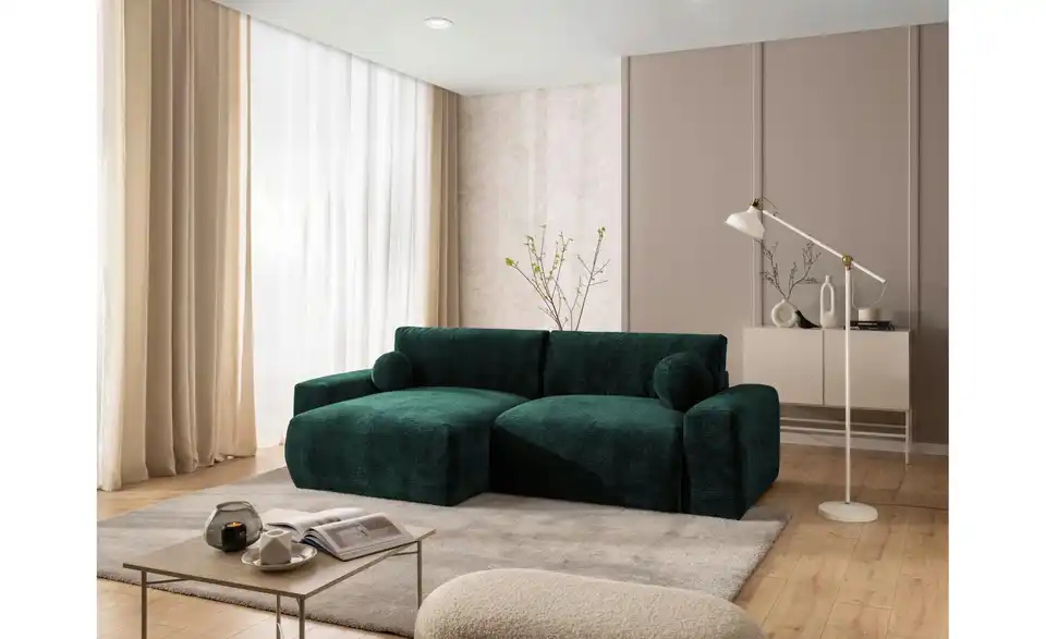 S-STYLE Ecksofa Puffy mit Schlaffunktion, in Wohnsituation