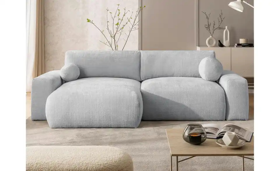 S-STYLE Ecksofa Puffy mit Schlaffunktion, in Wohnsituation