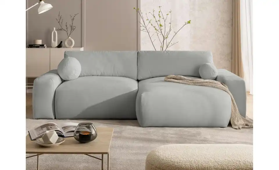 S-STYLE Ecksofa Puffy mit Schlaffunktion, in Wohnsituation