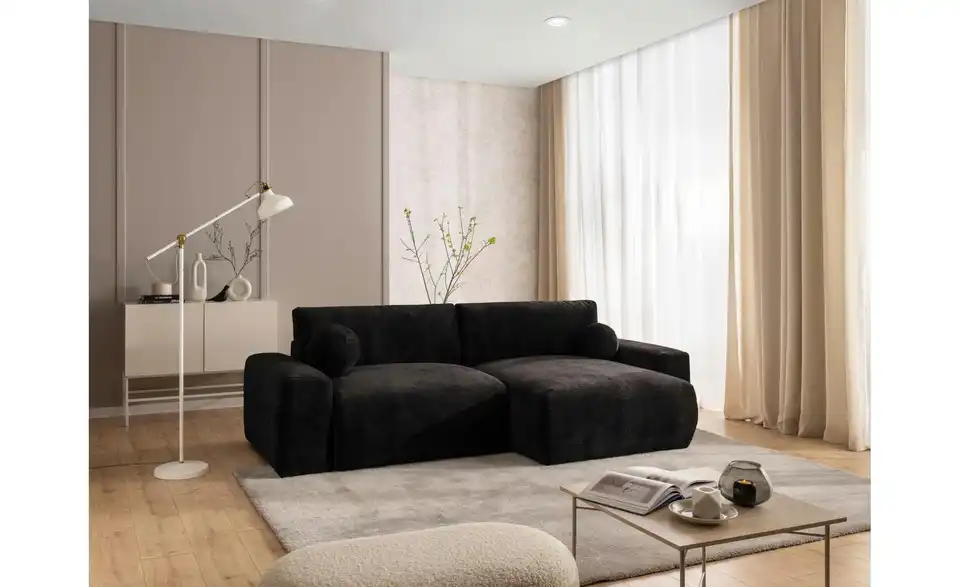 S-STYLE Ecksofa Puffy mit Schlaffunktion, in Wohnsituation