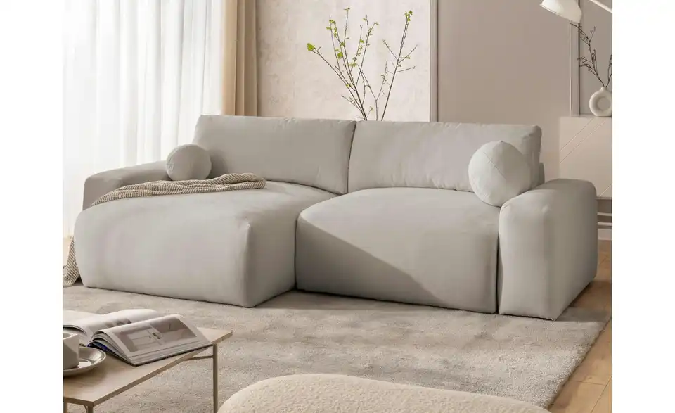 S-STYLE Ecksofa Puffy mit Schlaffunktion, in Wohnsituation