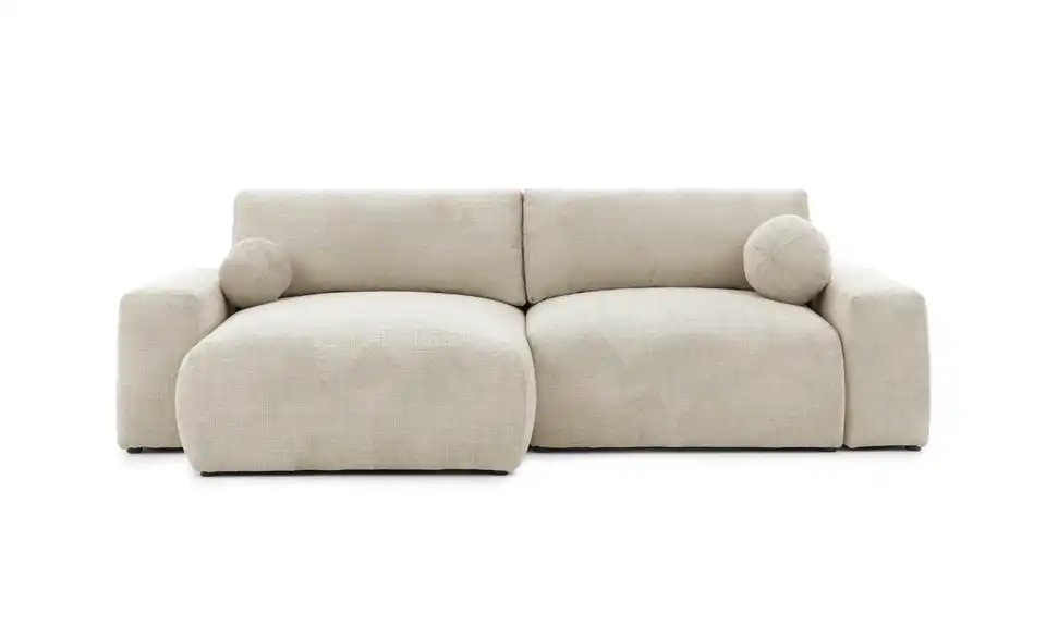 S-STYLE Ecksofa Puffy mit Schlaffunktion, Frontansicht