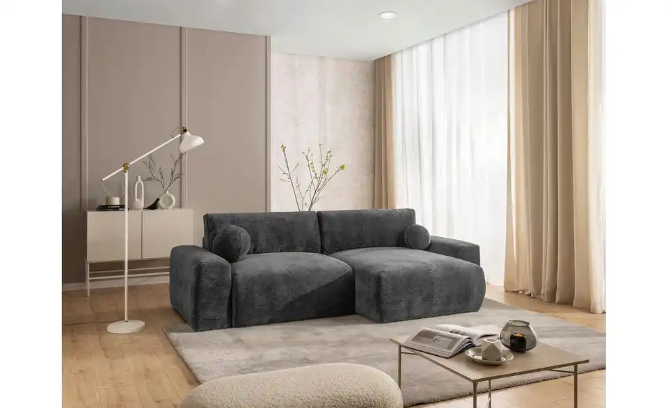 S-STYLE Ecksofa Puffy mit Schlaffunktion, in Wohnsituation