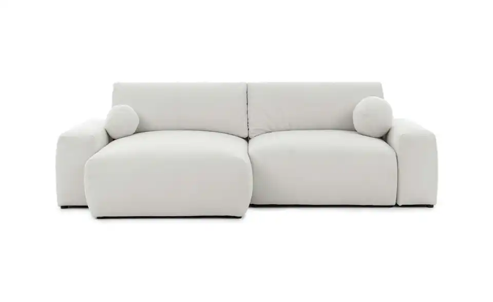 S-STYLE Ecksofa Puffy mit Schlaffunktion, Frontansicht