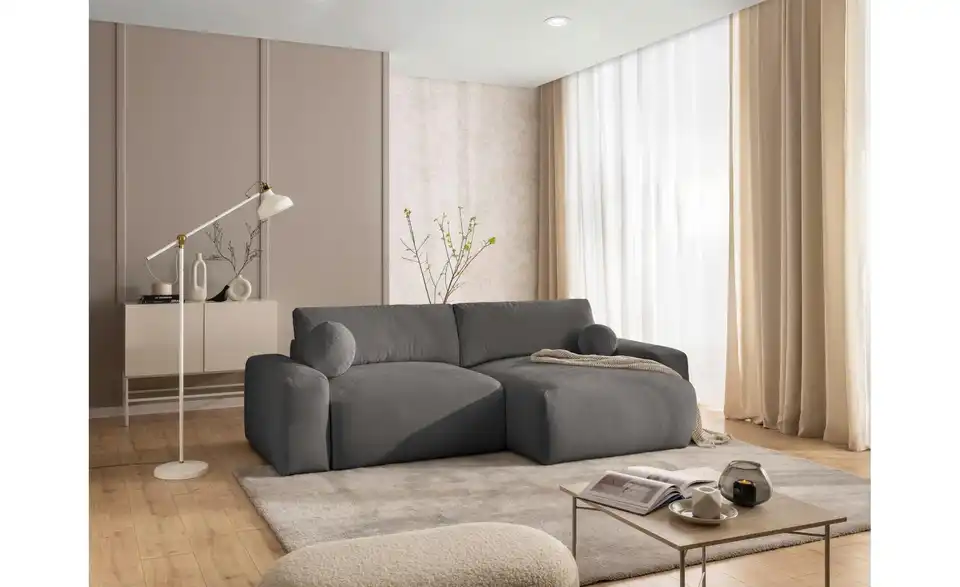 S-STYLE Ecksofa Puffy mit Schlaffunktion, in Wohnsituation