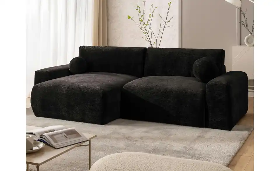 S-STYLE Ecksofa Puffy mit Schlaffunktion, in Wohnsituation