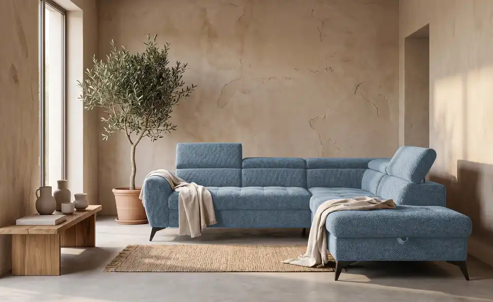 Twist Ecksofa Deen mit Schlaffunktion, in Wohnsituation