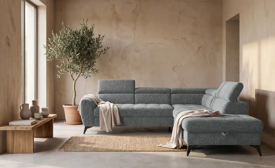 Twist Ecksofa Deen mit Schlaffunktion, in Wohnsituation