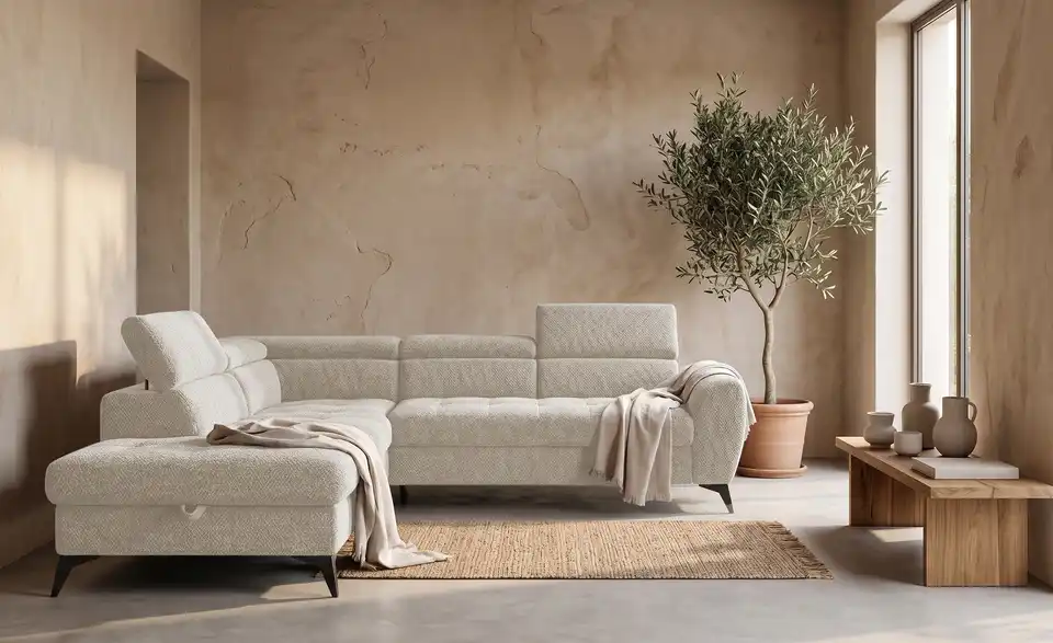 Twist Ecksofa Deen mit Schlaffunktion, in Wohnsituation