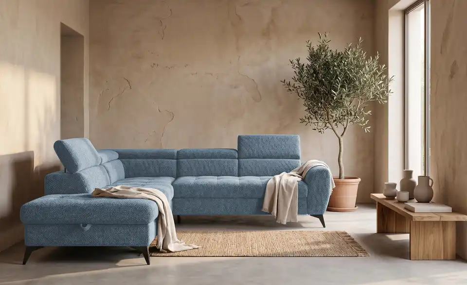 Twist Ecksofa Deen mit Schlaffunktion, in Wohnsituation