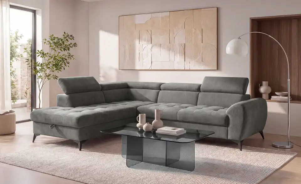 Twist Ecksofa Deen mit Schlaffunktion, in Wohnsituation