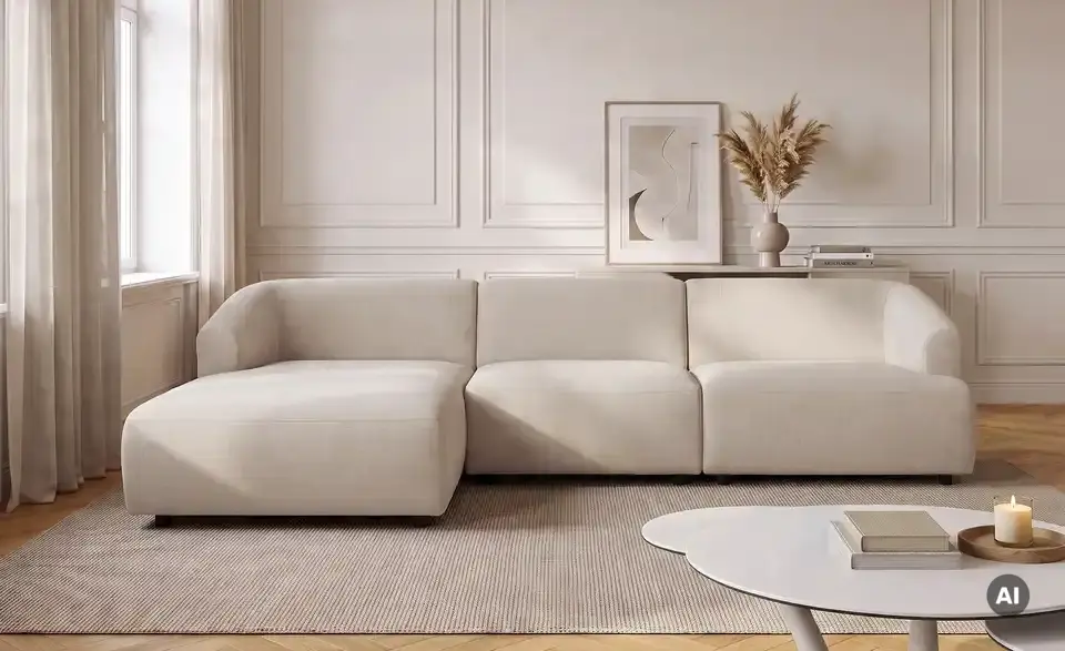 Ecksofa Farina, in Wohnsituation