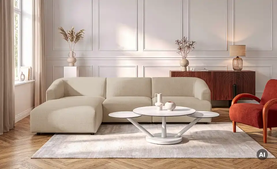 Ecksofa Farina, in Wohnsituation