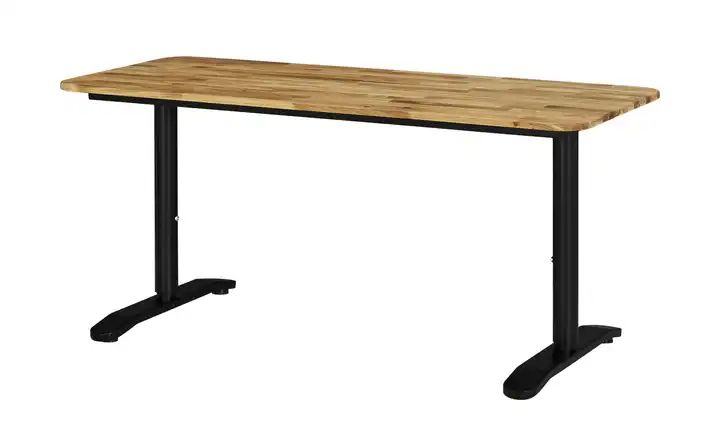 Schreibtisch | Eiche / Schwarz, 140 cm - Bei Möbel Kraft ...