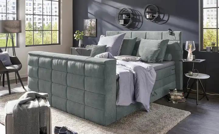 Primo Boxspringbett mit motorischer TV-Halterung