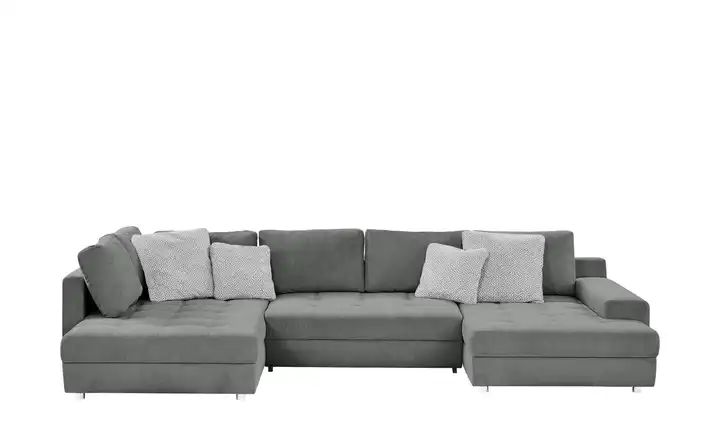 bobb Wohnlandschaft | Flachgewebe, Grau - Bei Möbel Kraft online kaufen