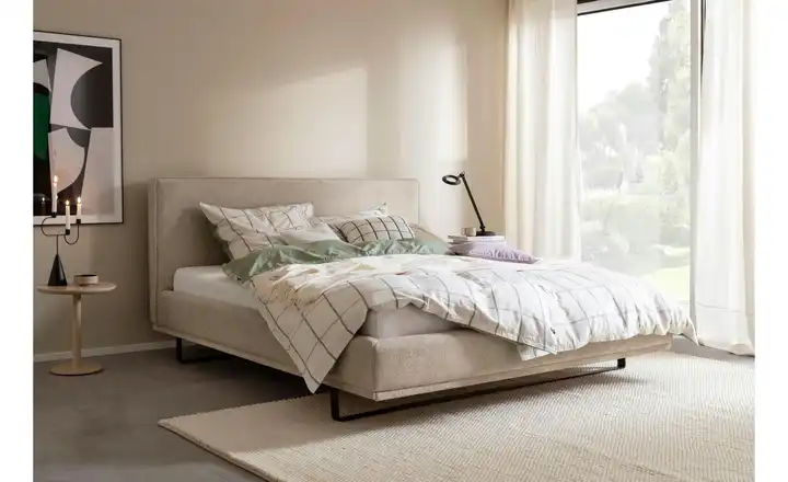 SCHÖNER WOHNEN Kollektion Polsterbett in 180x200 cm Como | Beige
