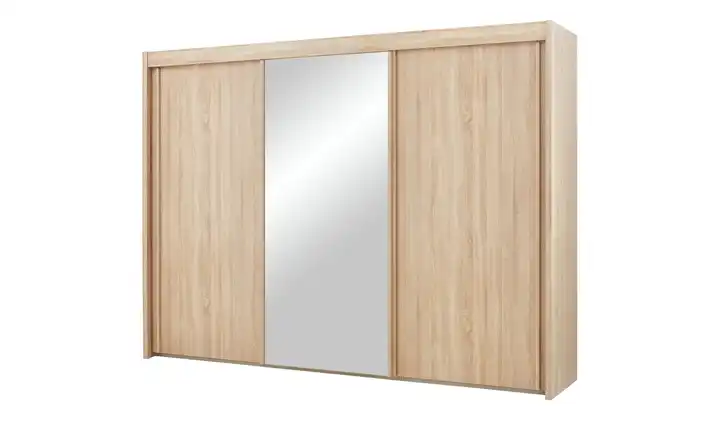 Schwebetürenschrank mit Spiegel 250 cm Eiche Sonoma (Nachbildung) mit Spiegel