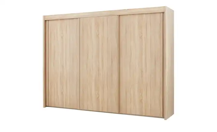 Schwebetürenschrank 3-türig 250 cm Eiche Sonoma (Nachbildung) ohne Spiegel