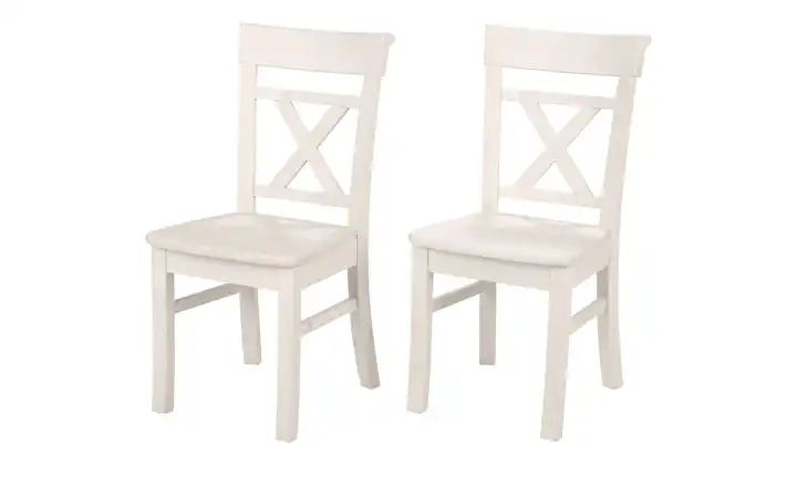  Massivholz-Stühle, 2er-Set  