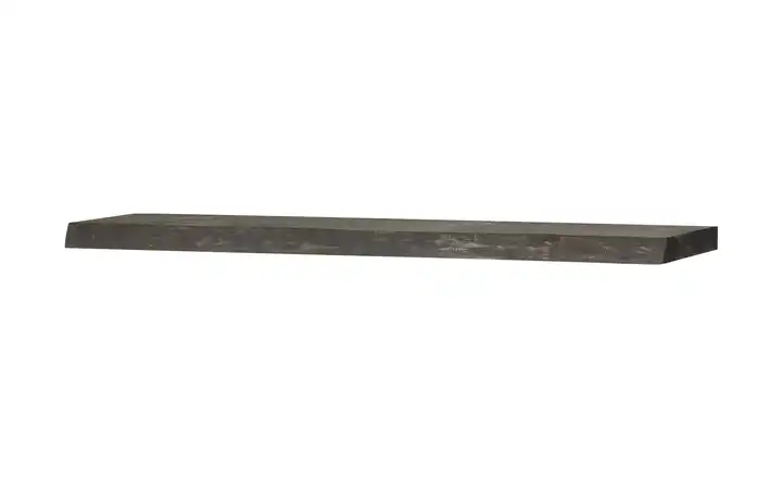 Wandboard mit Baumkante 118 cm Pinie, Schwarz, gebeizt