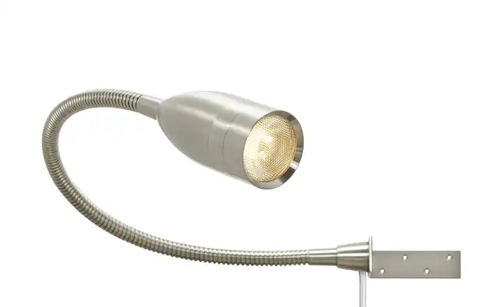 Fischer-Honsel LED-Bettleuchte, 1-flammig, Nickel matt 