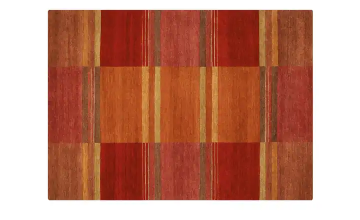 Handgeknüpfter Naturteppich Sensation Silk Soya 120x180 cm Rot, Orange