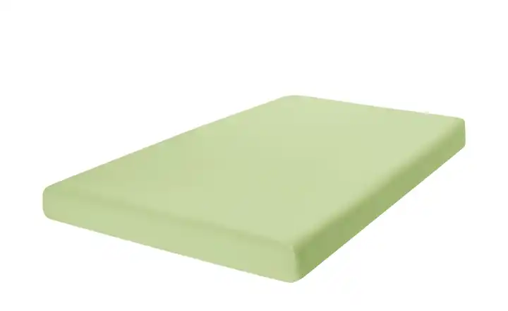 como Spannbetttuch Uni Jersey Limettengrün 180x200 cm